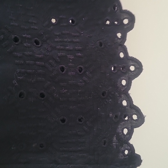 Old Navy Black Eyelet Shift Dress, Size Small. - Picture 5 of 6